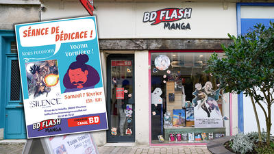 Séance de dédicace de Yoann Vornière pour Silence