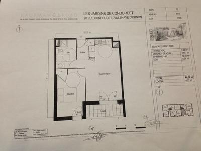 Appartement - 48 m² - 2 pièces