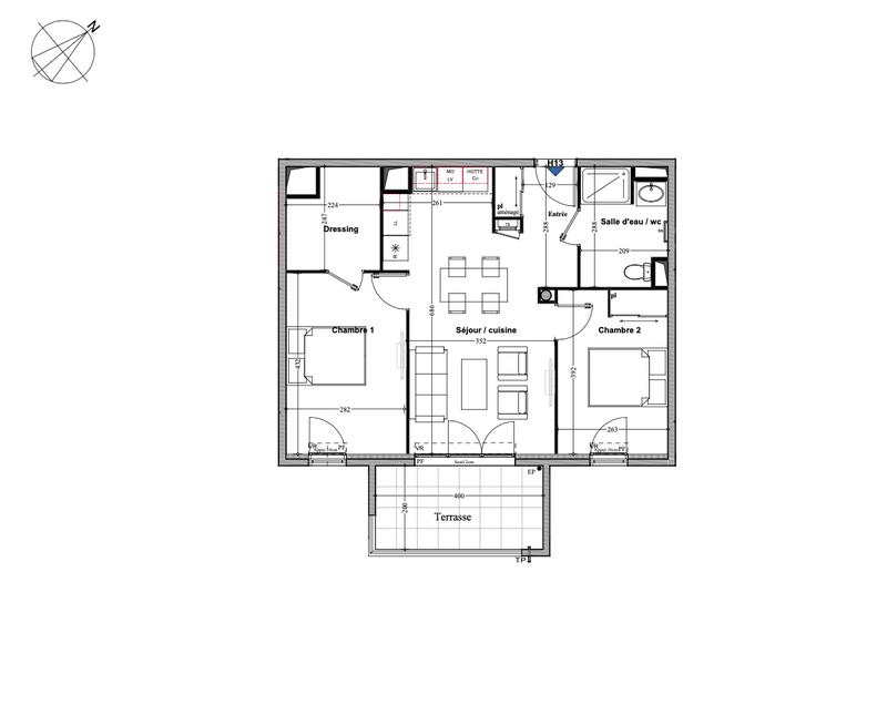 Appartement - 59 m² - 3 pièces