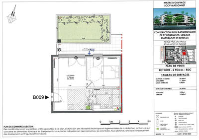 Appartement - 36 m² - 2 pièces