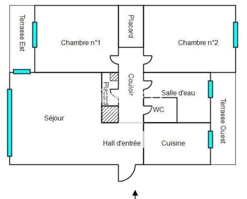Appartement - 56 m² - 4 pièces