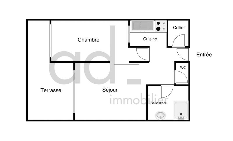 Appartement - 32 m² - 2 pièces