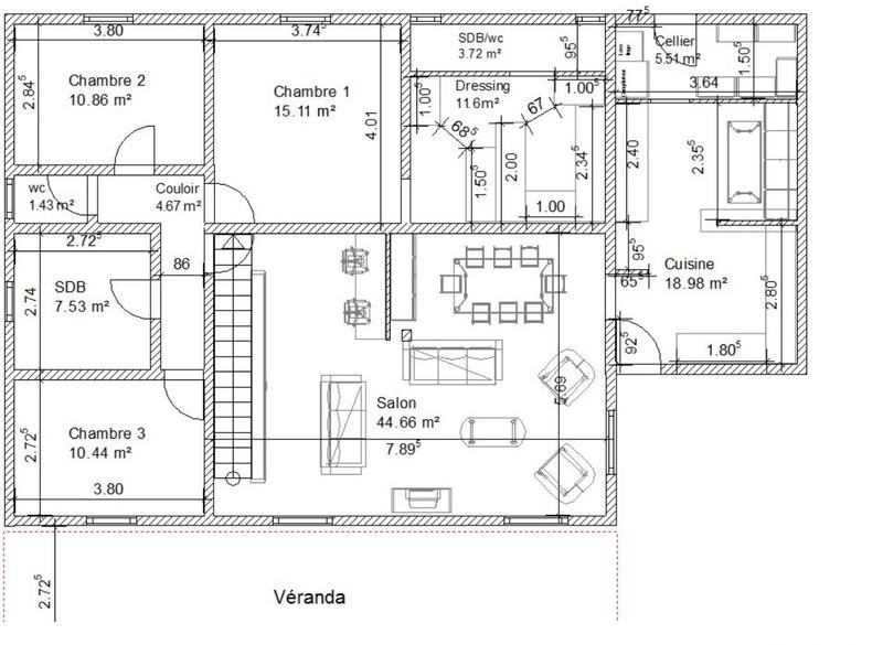 Maison - 175 m² - 8 pièces