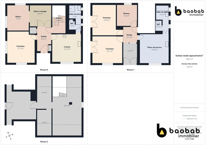 Maison - 136 m² - 5 pièces