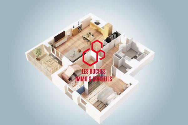 Appartement - 62 m² - 3 pièces