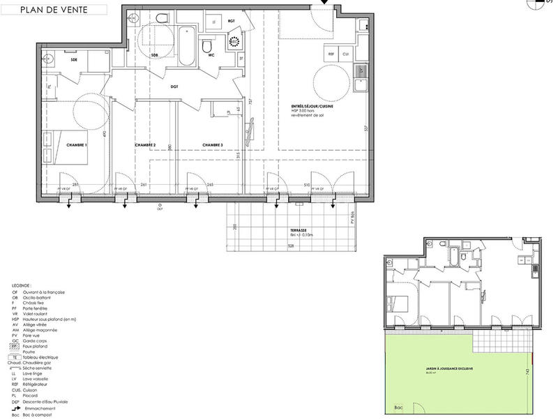 Appartement - 88 m² - 4 pièces