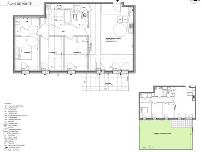 Appartement - 88 m² - 4 pièces