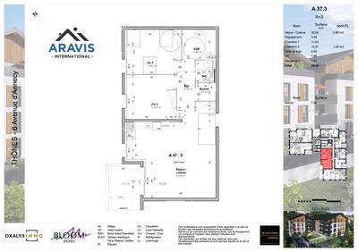 Appartement - 68 m² - 3 pièces