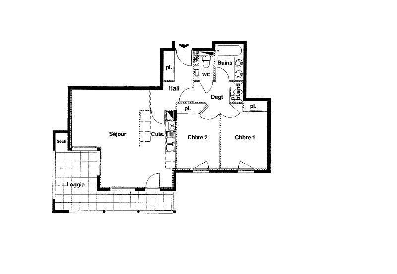 Appartement - 66 m² - 3 pièces