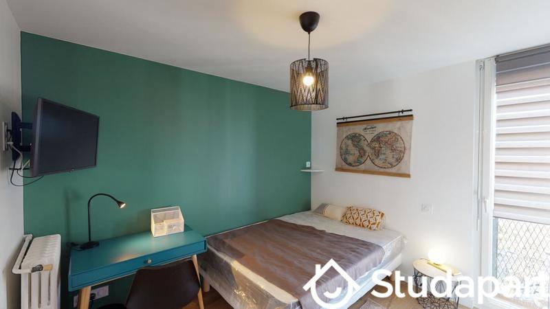 Chambre - 12 m² - 1 pièce