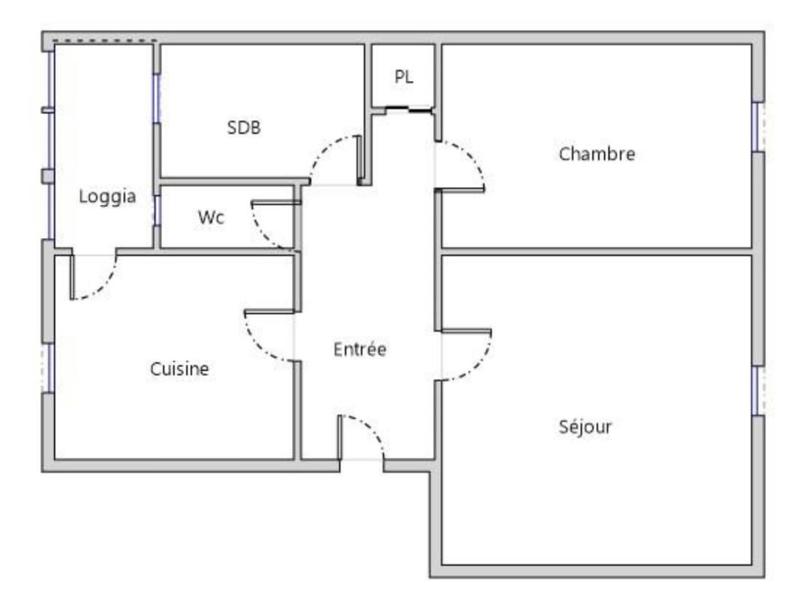 Appartement - 51 m² - 2 pièces