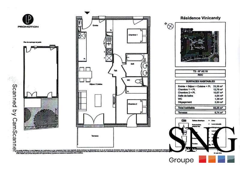 Appartement - 65 m² - 3 pièces