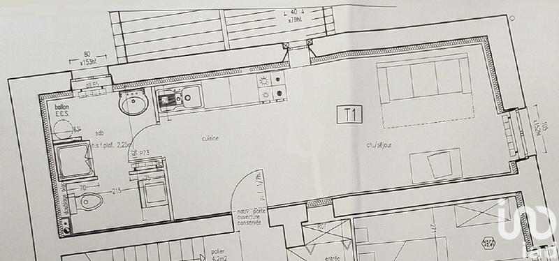Appartement - 28 m² - 1 pièce