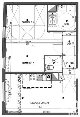 Appartement - 59 m² - 3 pièces