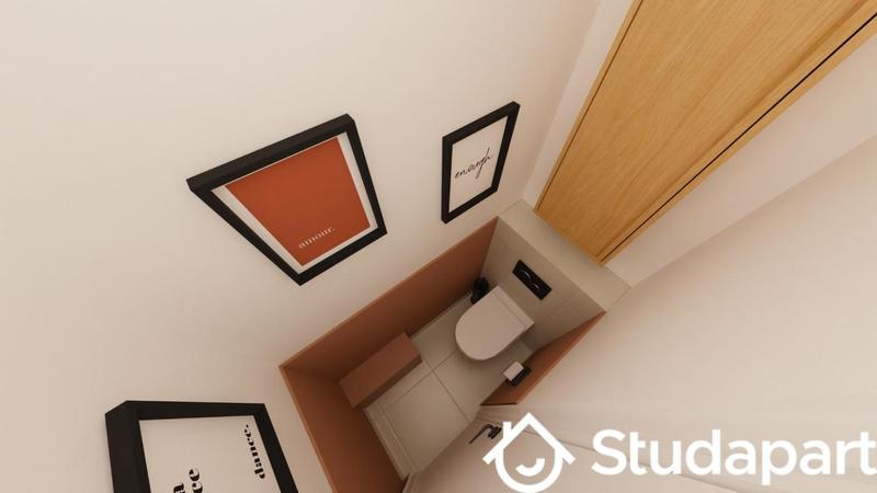 Chambre - 12 m² - 1 pièce