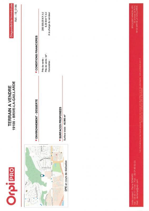 Terrain constructible - 45 500 m²