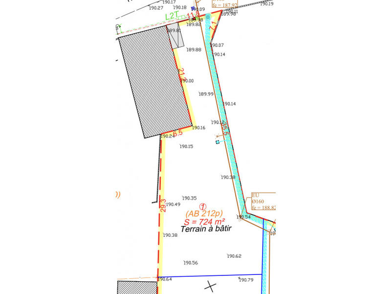 Terrain - 724 m²