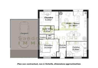 Maison - 69 m² - 4 pièces