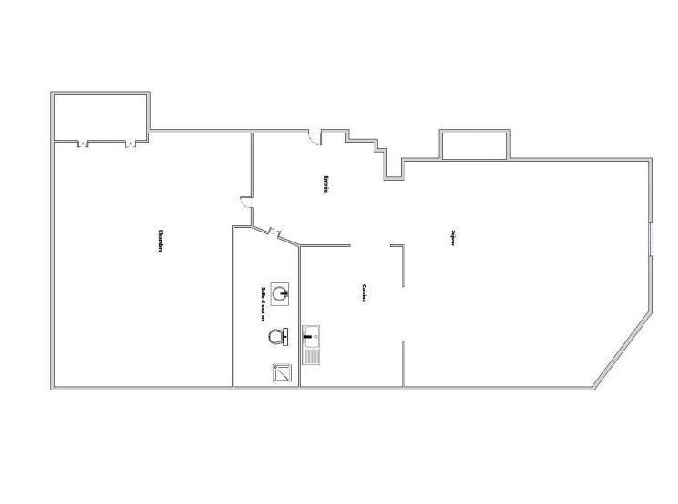 Appartement - 44 m² - 2 pièces