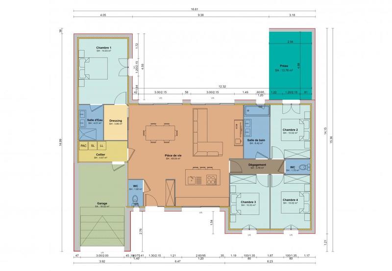 Maison - 120 m² - 6 pièces