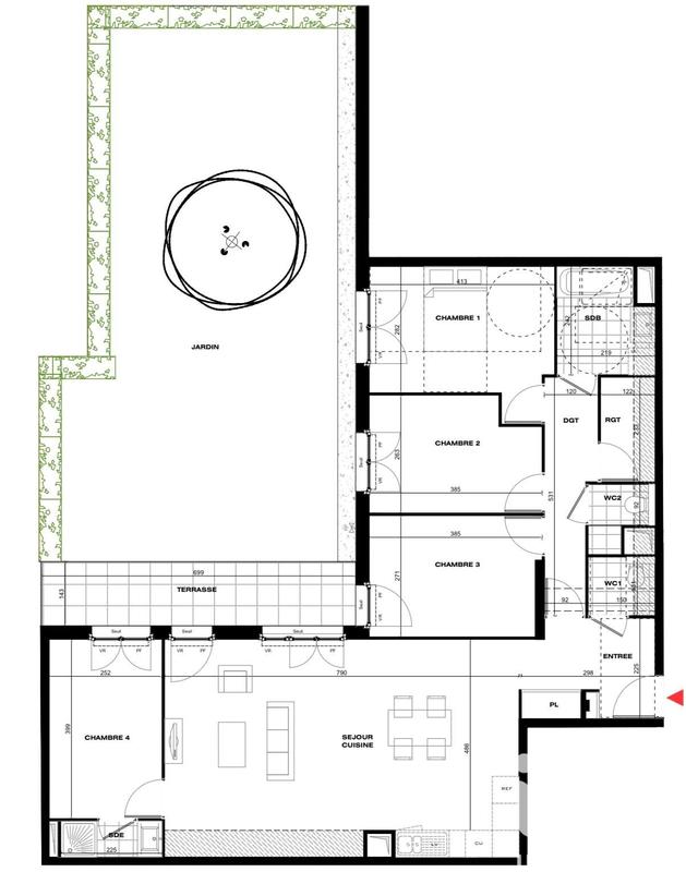 Appartement - 105 m² - 6 pièces