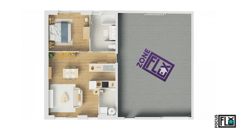 Maison - 50 m² - 2 pièces