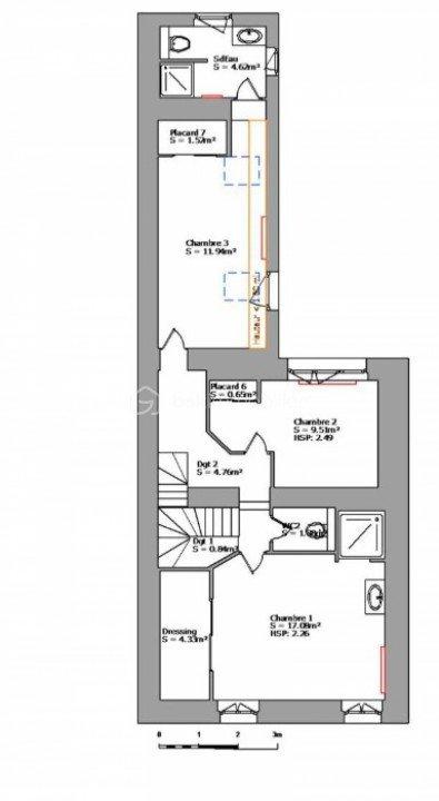 Maison de ville - 160 m² - 4 pièces