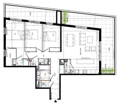 Appartement - 100 m² - 4 pièces