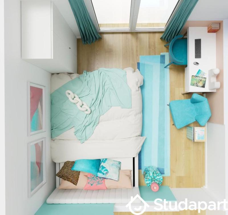 Chambre - 10 m² - 1 pièce