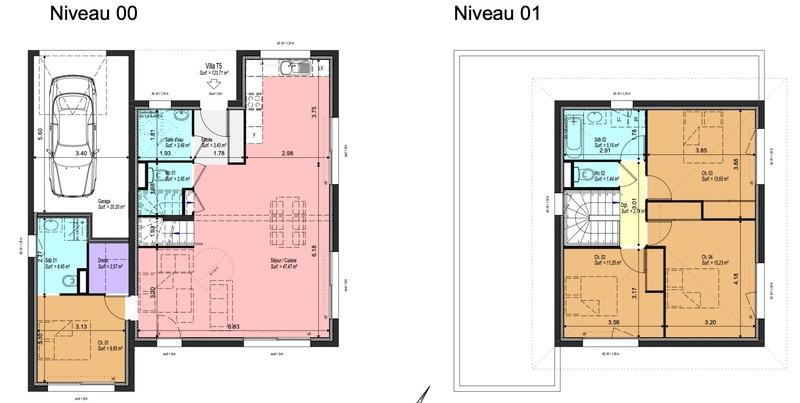 Maison - 124 m² - 5 pièces