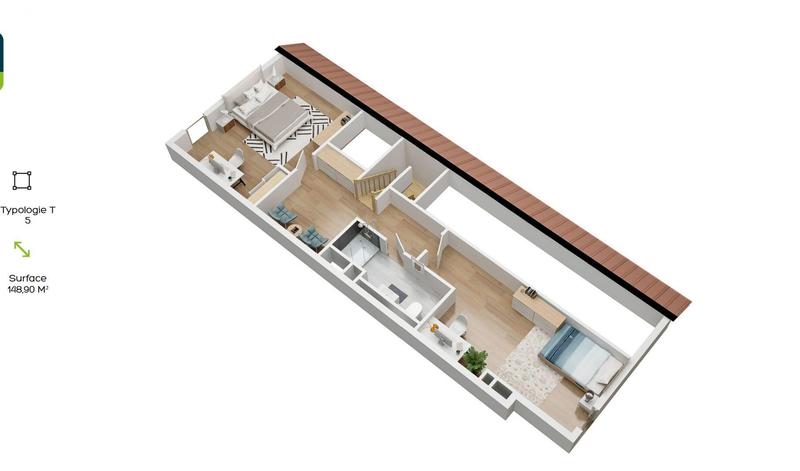 Appartement - 147 m² - 5 pièces