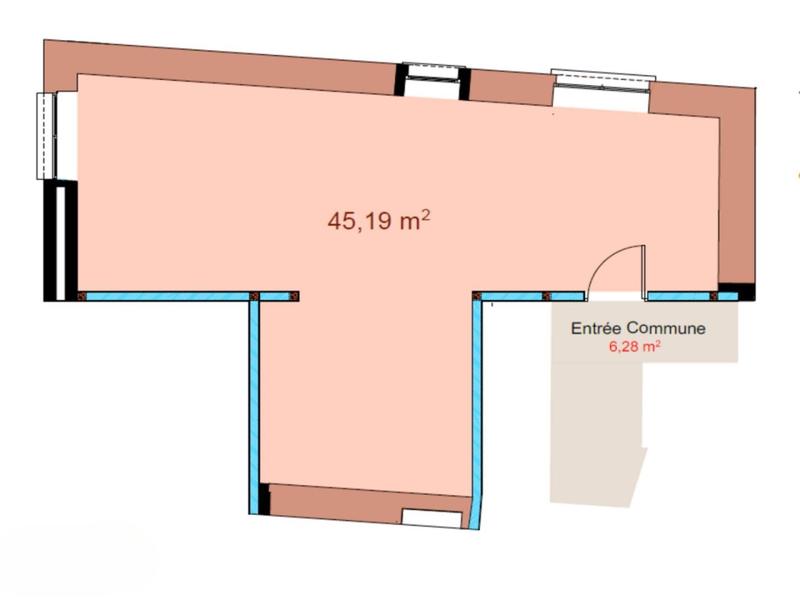 Appartement - 45 m² - 2 pièces