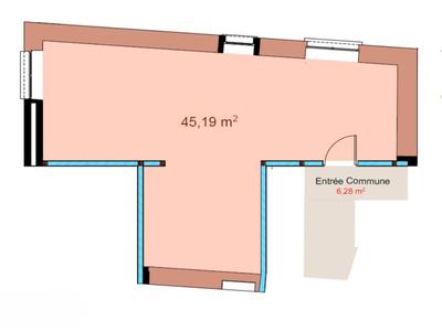 Appartement - 45 m² - 2 pièces