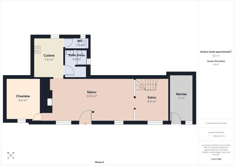 Maison - 70 m² - 4 pièces