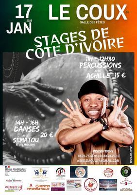 Stages Percussions et Danses Africaines