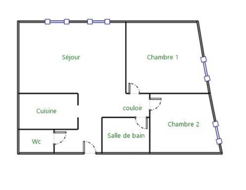 Appartement - 60 m² - 3 pièces