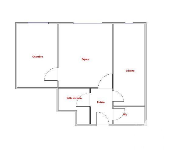 Appartement - 47 m² - 2 pièces