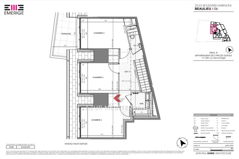 Duplex - 110 m² - 5 pièces