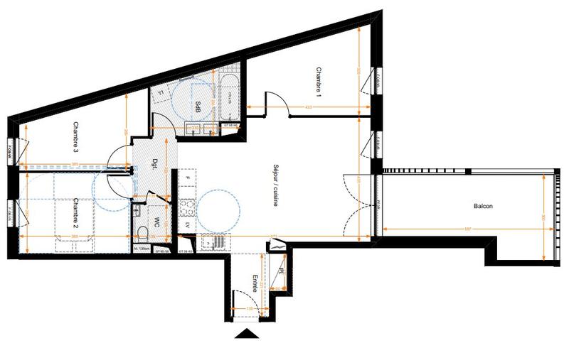 Appartement - 75 m² - 4 pièces