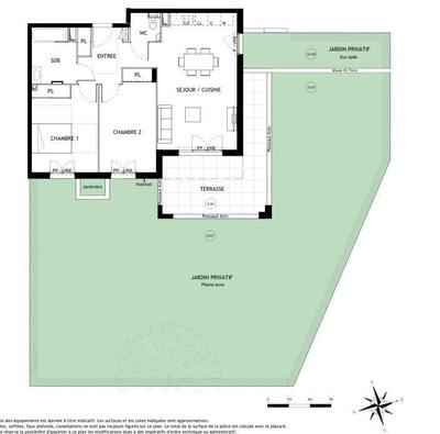 Appartement - 65 m² - 3 pièces