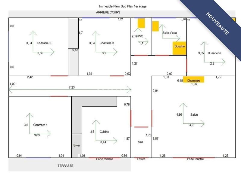 Immeuble - 417 m² - 15 pièces