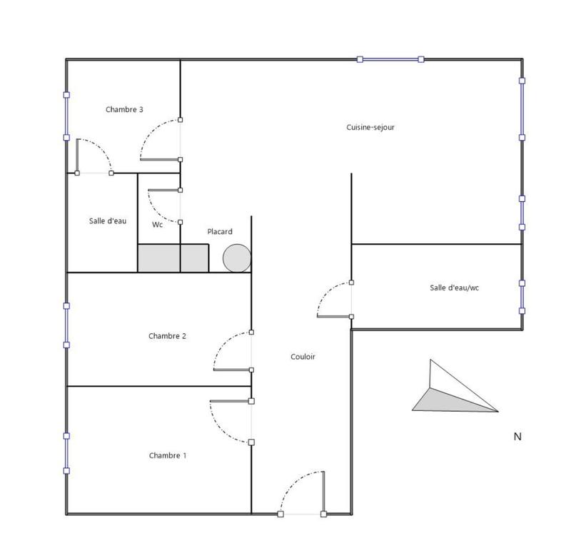 Appartement - 72 m² - 4 pièces