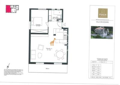 Appartement - 52 m² - 2 pièces