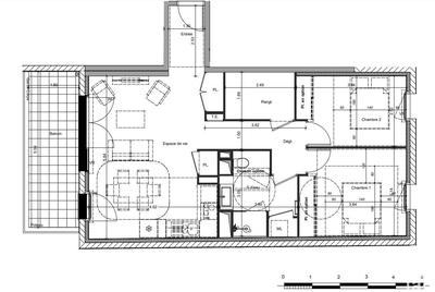 Appartement - 66 m² - 3 pièces