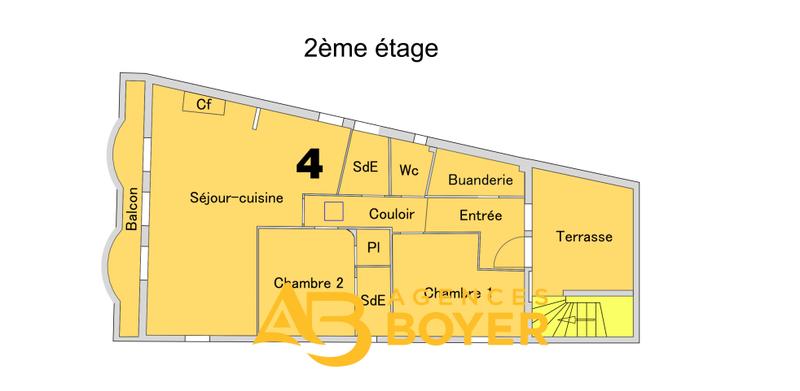 Appartement - 80 m² - 3 pièces