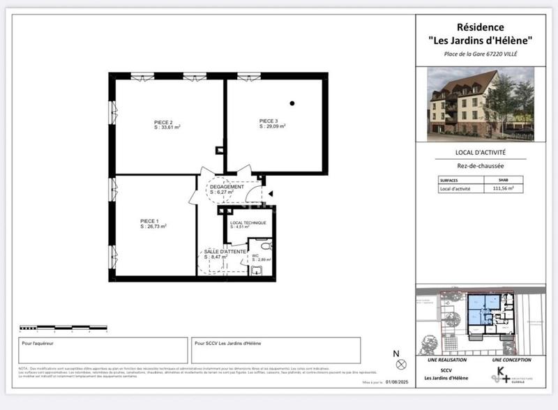 Local commercial - 115 m² - 1 pièce