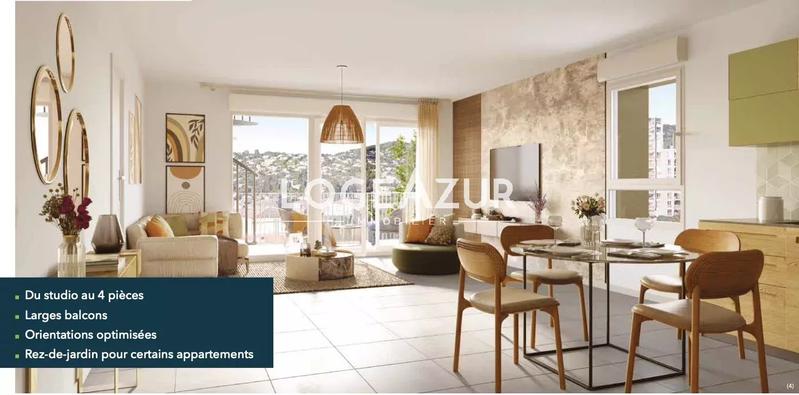 Appartement - 35 m² - 2 pièces