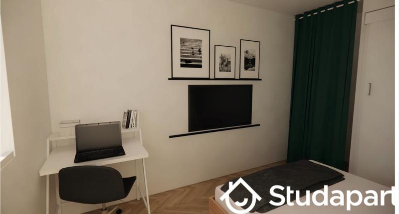 Chambre - 14 m² - 1 pièce