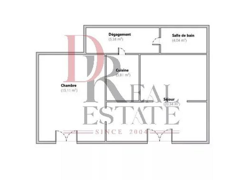 Appartement - 48 m² - 2 pièces