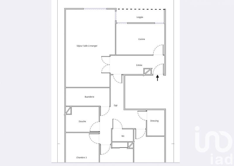 Appartement - 107 m² - 4 pièces